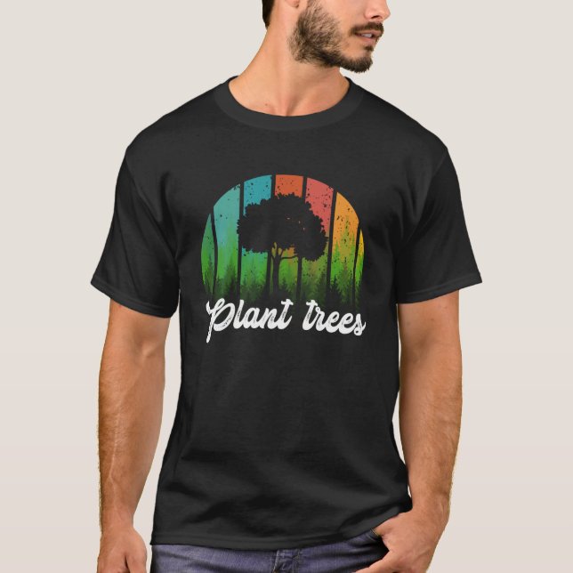 Pflanze Tree Hugger Earth Day Arbor Day T-Shirt (Vorderseite)