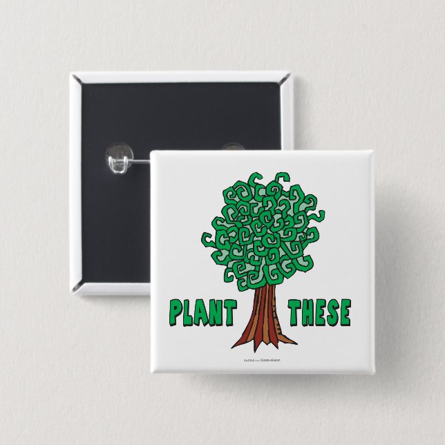 Pflanze Trees Button (Vorne & Hinten)