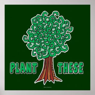 Pflanze Trees Poster