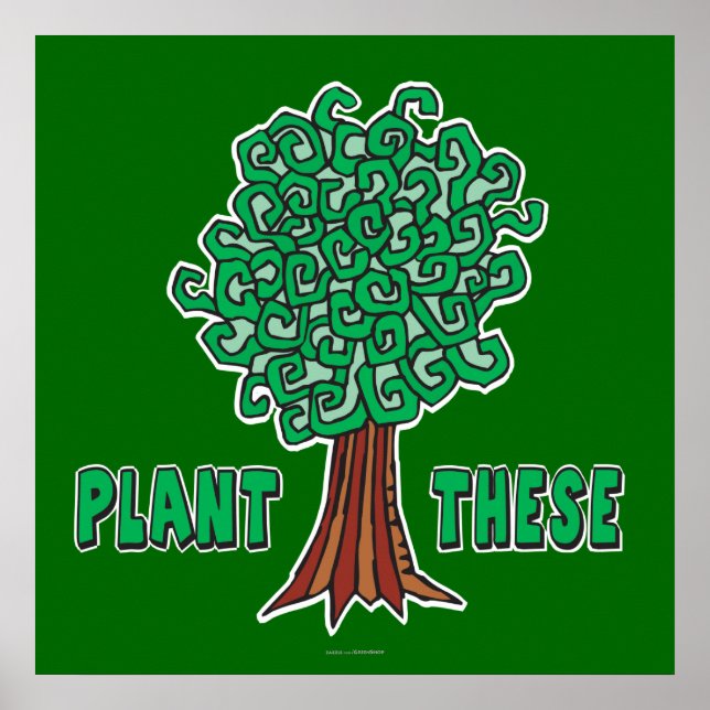 Pflanze Trees Poster (Vorne)