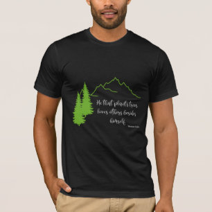 Pflanze Trees Zitat Thomas Fuller Cool Black T - S T-Shirt