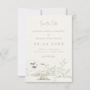 Pflanze und Enten Save the Date
