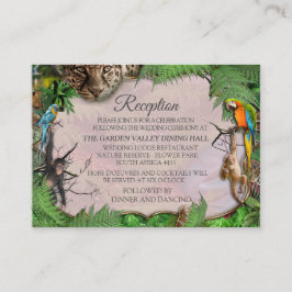 Pflanze und Tiere im Wildtierbewuchs Begleitkarte