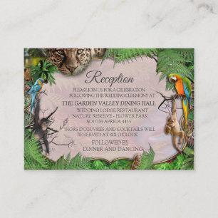 Pflanze und Tiere im Wildtierbewuchs Begleitkarte