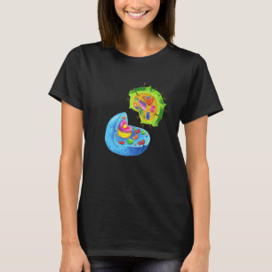 Pflanze und Tierzelle in Einklang mit der Natur T-Shirt