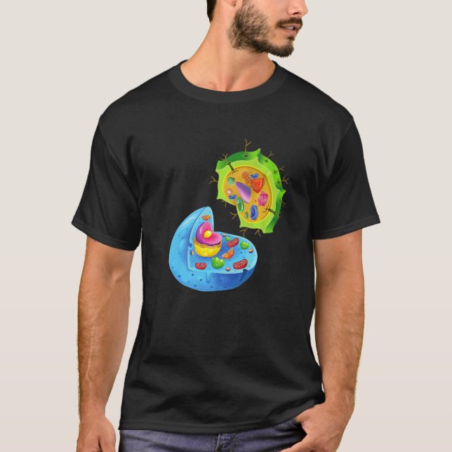 Pflanze und Tierzelle in Einklang mit der Natur T-Shirt (Vorderseite)