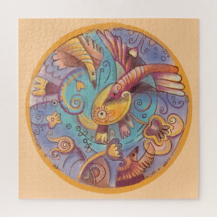 Pflanze und Vögel Puzzle