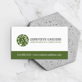 Pflanze Variety Logo Garden Design Landscaping Visitenkarte