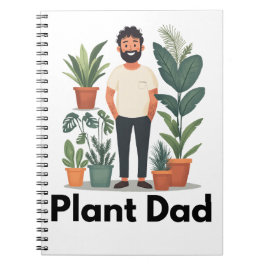 Pflanze Vater Houseplant Notebook Notizblock