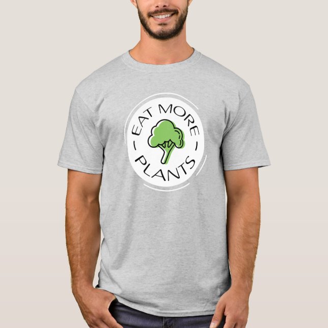 Pflanze Vegan essen Mehr Pflanze Saubere Ernährung T-Shirt (Vorderseite)