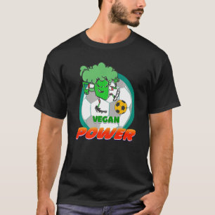 Pflanze Vegetarische Fußball Broccoli Veganer Powe T-Shirt