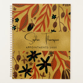 Pflanze verlasst goldenes Jahr Planer