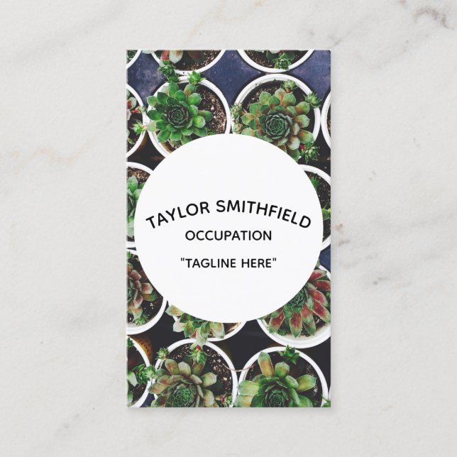 Pflanze Visitenkarte (Vorderseite)