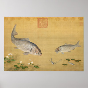 Pflanze von Fisch und Aquakultur von Giuseppe Cast Poster