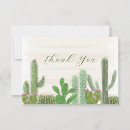 Pflanze von Watercolor Fiesta Cactus Dankeskarte