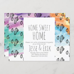 Pflanze  Wasserfarbe Party Einladung