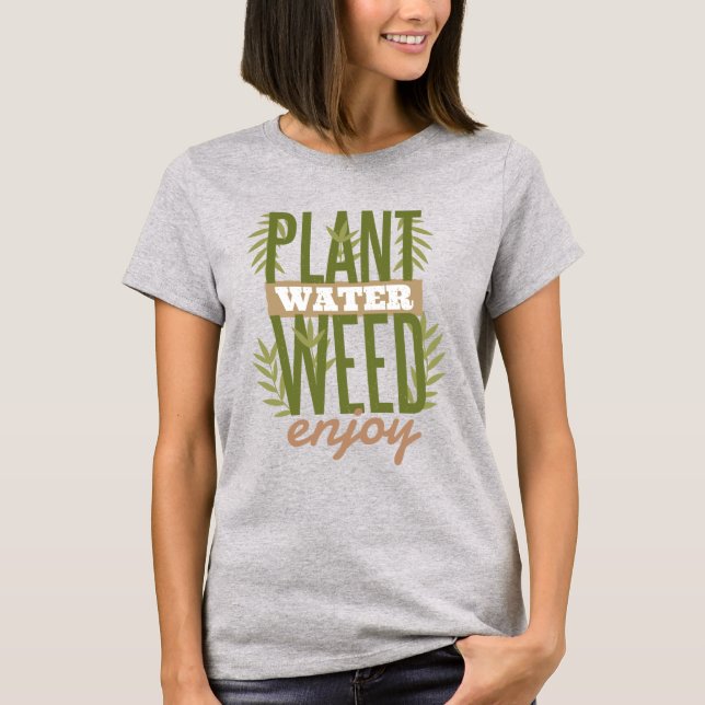 Pflanze Water Weed Enjoy T-Shirt (Vorderseite)