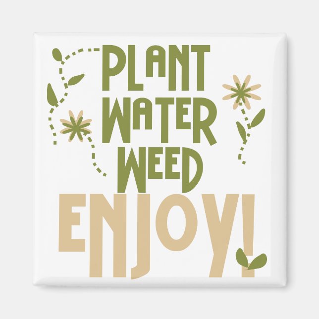 Pflanze Water Weed Genießen Tshirts und Geschenke Magnet (Vorne)