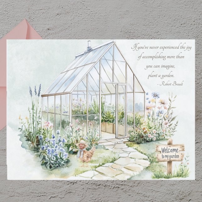 Pflanze Watercolor Garden Postkarte (Von Creator hochgeladen)