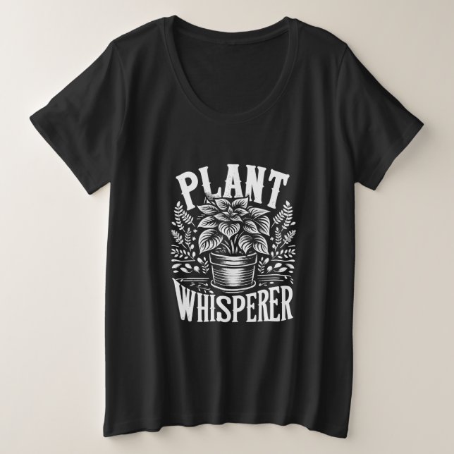 Pflanze Whisperer T - Shirt (Design vorne)