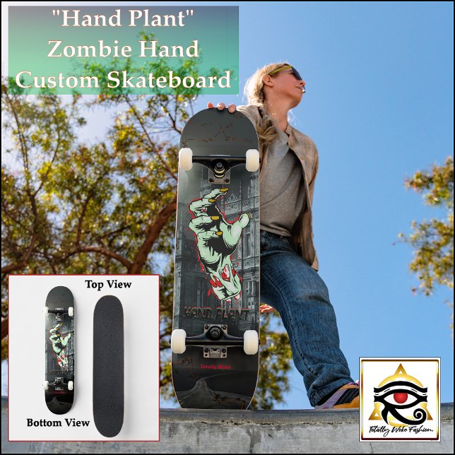 Pflanze | Zombie Hand | Benutzerdefiniertes Skateb Skateboard (Von Creator hochgeladen)
