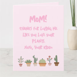 Pflanze zum Muttertag der Sonne Lover Mama Karte