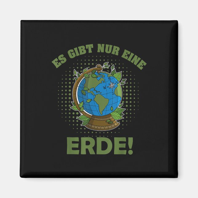 Pflanze zum Umweltschutz Magnet (Vorne)