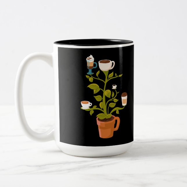 Pflanze Zweifarbige Tasse (Links)