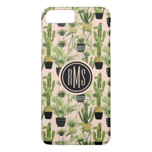 Pflanzen-Anordnungs-Muster des Monogramm-  Case-Mate iPhone Hülle