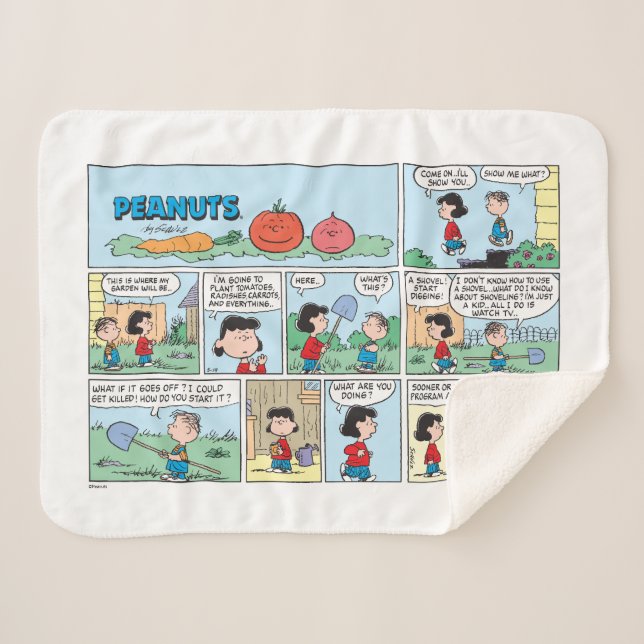 Pflanzen eines Gemüsegartens Sherpadecke (Vorderseite (Horizontal))