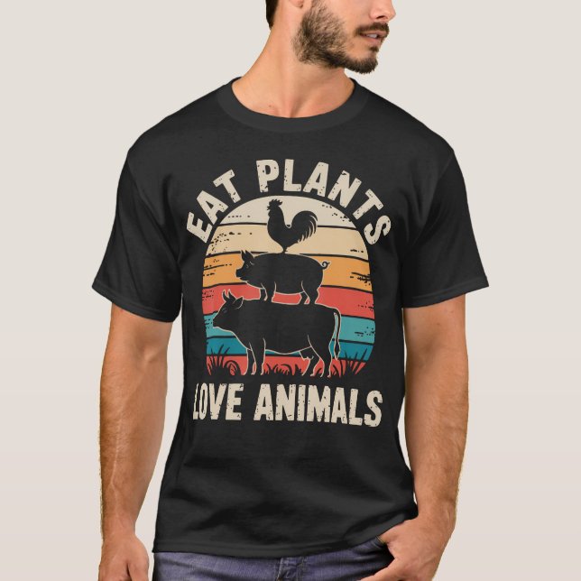 Pflanzen Essen Liebe T-Shirt (Vorderseite)