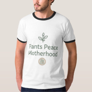 Pflanzen Frieden Mutterschaft Minimalistisches T-S T-Shirt