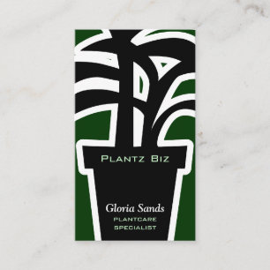 Pflanzen-Geschäfthouseplants-Gartenbau-Grün Visitenkarte