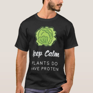 Pflanzen Haben Auch Protein Lustige Vegan Veget T-Shirt