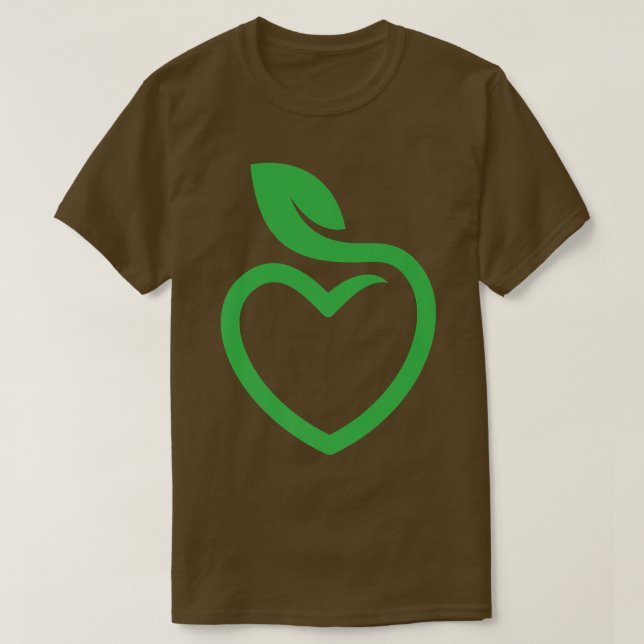 Pflanzen Heartbeat Funny Vegetarian World Vegan Da T-Shirt (Design vorne)