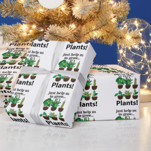 Pflanzen helfen uns einfach, Pflanzen zu züchten Geschenkpapier