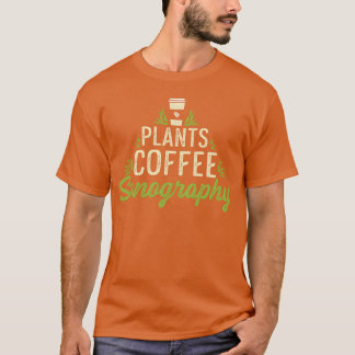 Pflanzen Kaffee Sonographie Cafe Shop Besitzer Ges T-Shirt