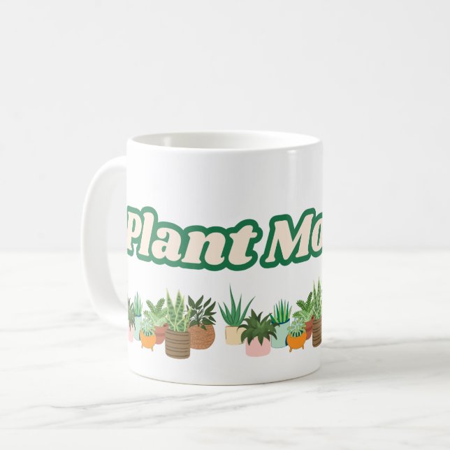 Pflanzen-Mama Classic Tasse (Vorderseite Links)