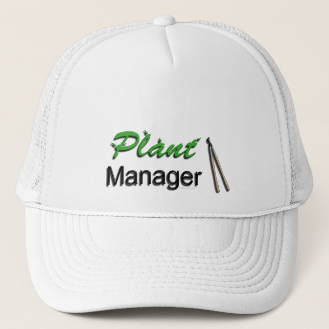 Pflanzen-Manager-Garten Truckerkappe (Vorderseite)
