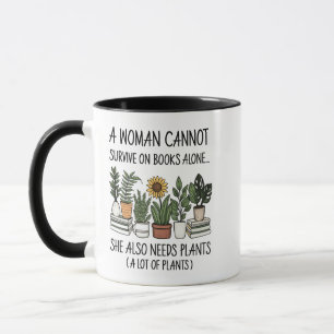 Pflanzen-Tasse für Bücherliebhaber: Sarkastisches Tasse