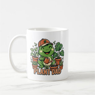 Pflanzen-Vater-Frosch bewässert Zimmerpflanzen Lus Kaffeetasse