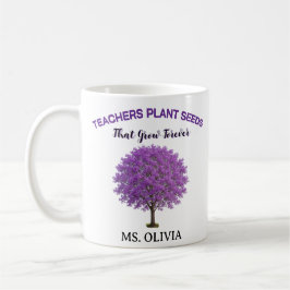 Pflanzen von Saatgut von Wissen - Danke, Lehrer Kaffeetasse