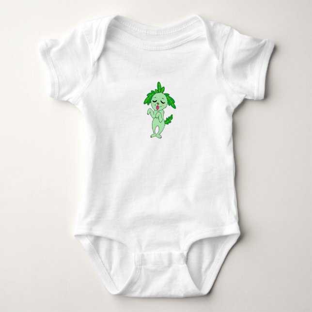 Pflanzen Welpe Baby Top (Vorderseite)