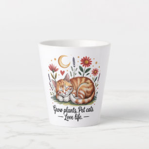 Pflanzen züchten, die Haustierkatzen lieben Leben Milchtasse