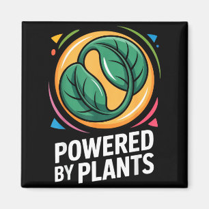 Pflanzenbasierte Lebensweise für Veganer Öko-freun Magnet