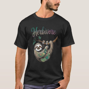 Pflanzenfressendes Faultier, Vegan und Süßes Tier  T-Shirt