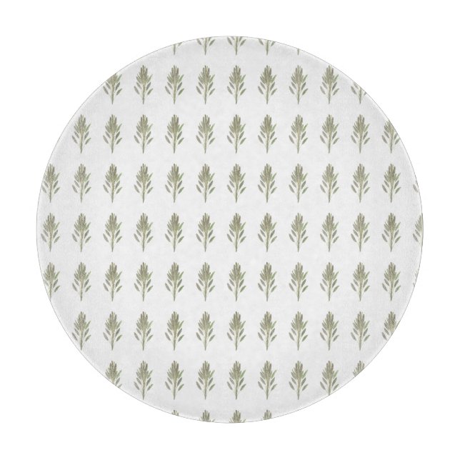 Pflanzenkraut botanische Pflanze Grüne Küche Schneidebrett (Vorderseite)