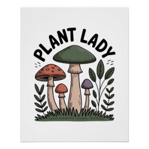 Pflanzenlady Poster
