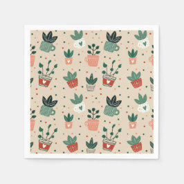 Pflanzenliebhaber-Papier-Servietten Serviette