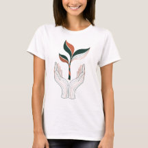 Pflanzenliebhaber-Shirt | Minimalistisches Earth D